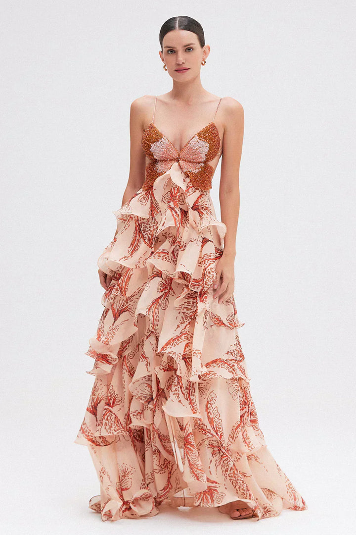 Nala | Vestido con Detalles de Volantes