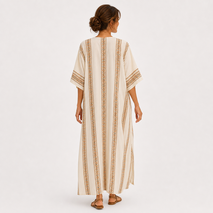 Caftán Dalia Beige Étnico