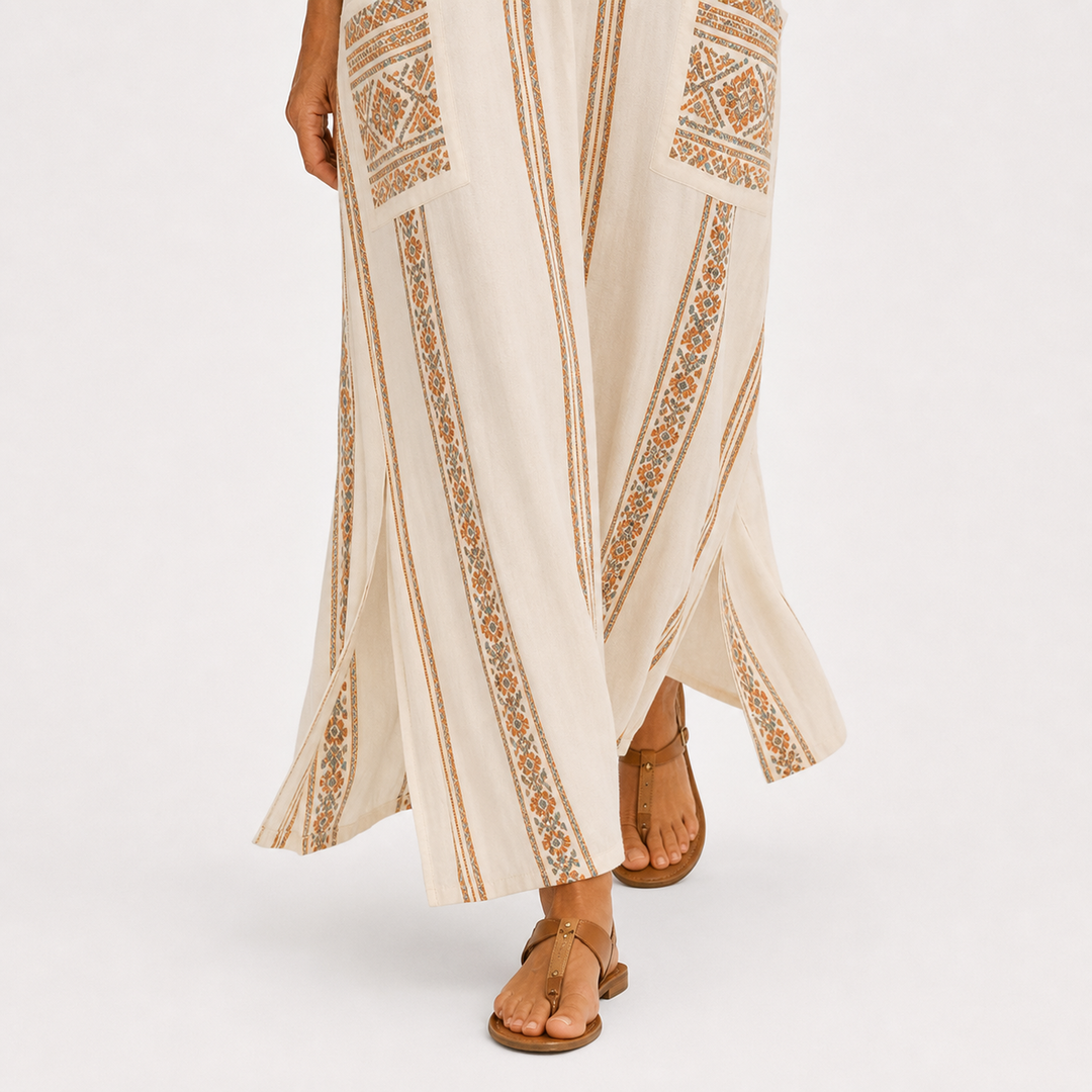Caftán Dalia Beige Étnico