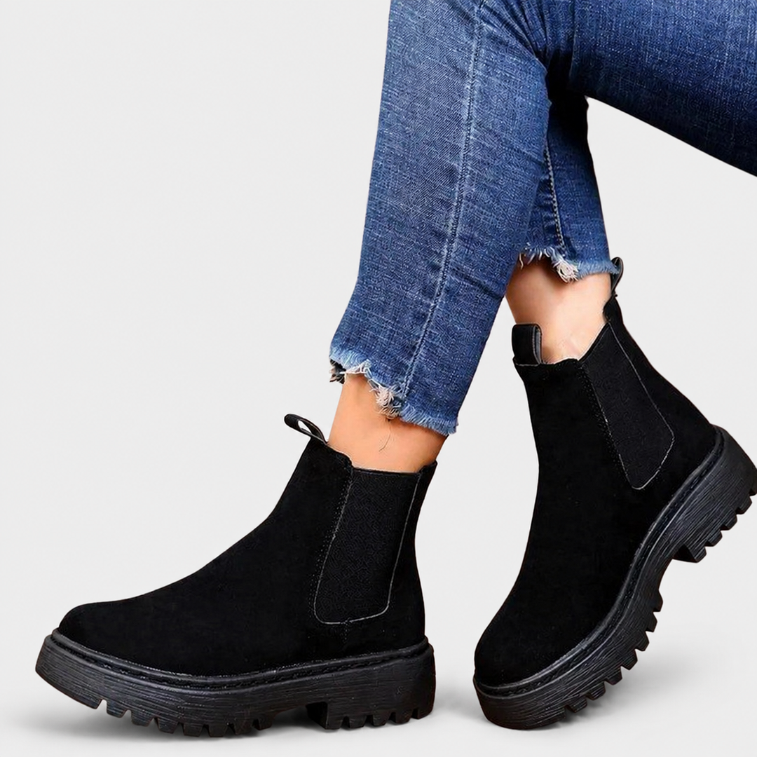 Carmen™ | Botines de terciopelo con plataforma