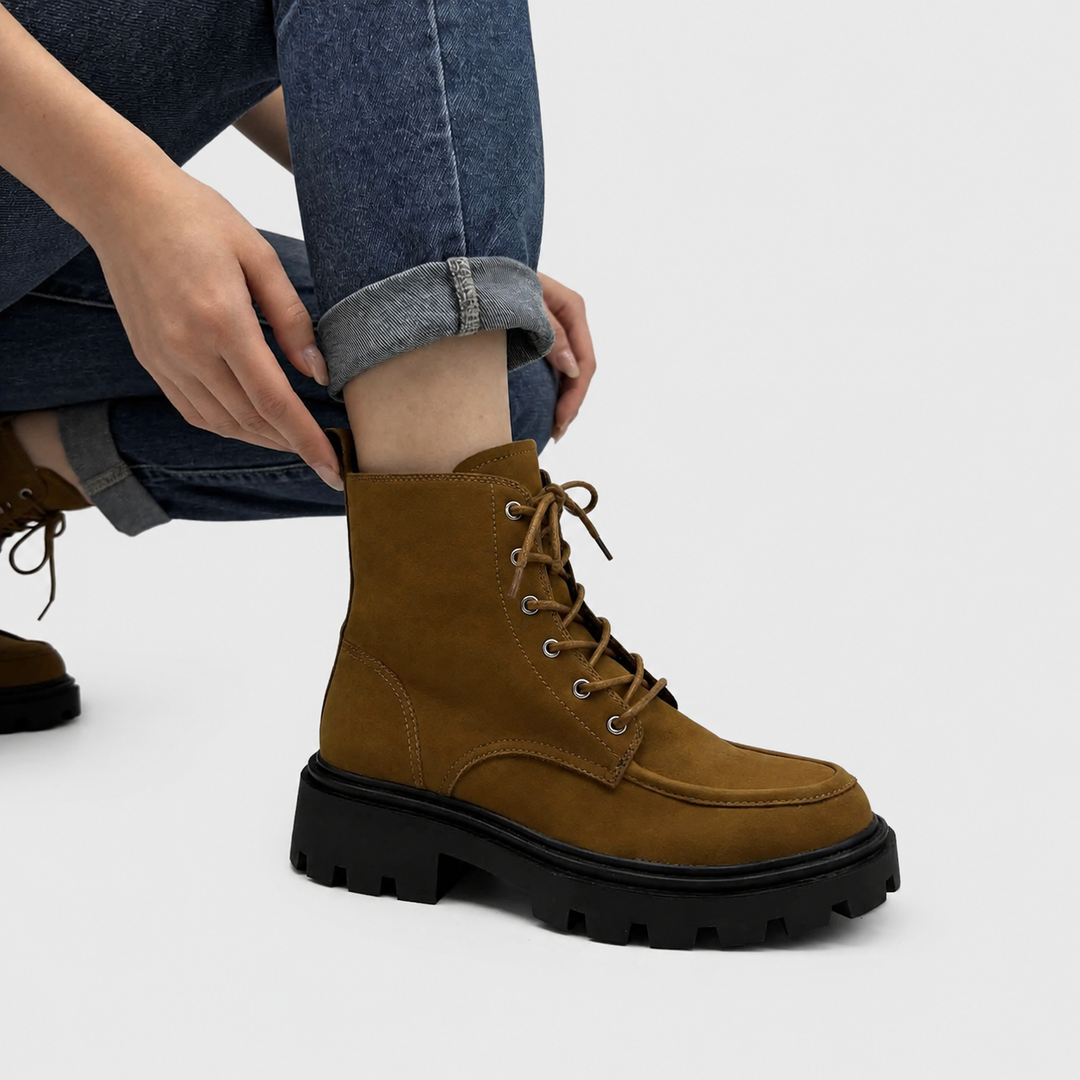 Martina™ | Botines de cuero genuino de puntera afilada, moda otoño-invierno