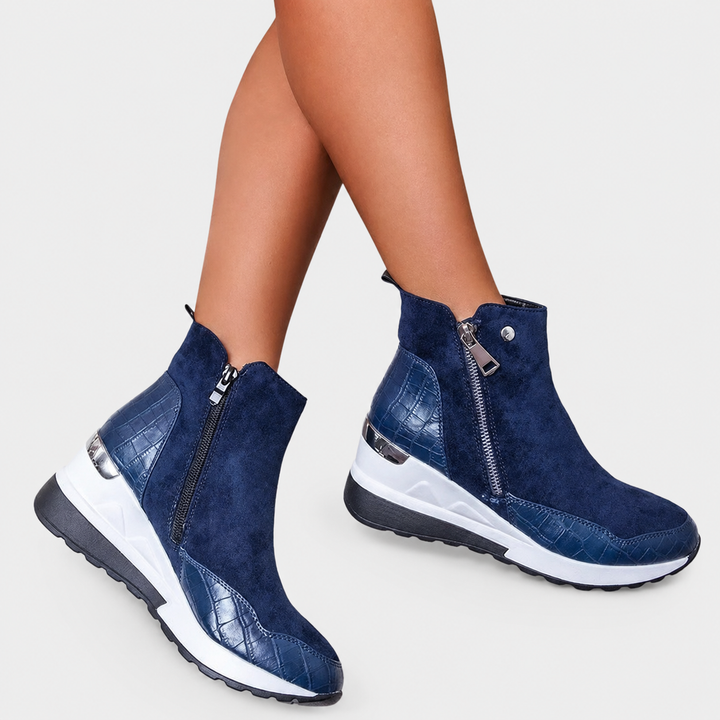 Gabriela™ | Botas deportivas de tacón alto con cuña, para mujer