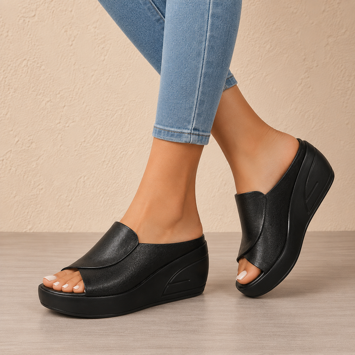 Eliza | Sandalias ortopédicas de cuña sin hebillas