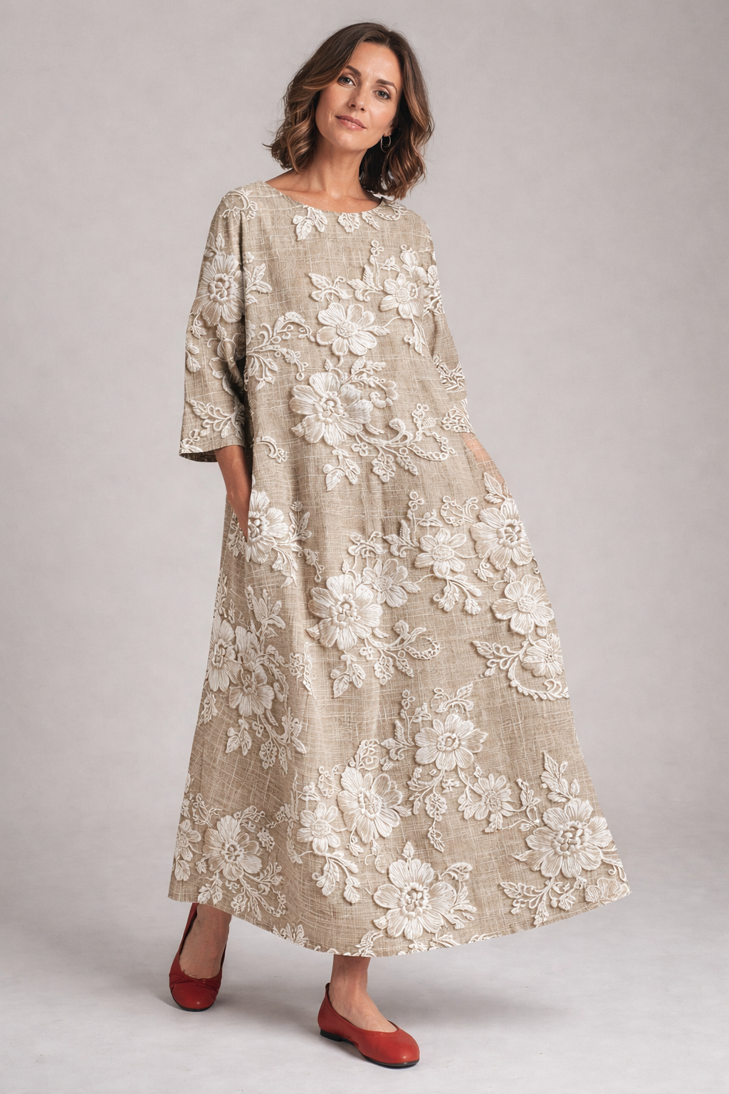 Avery - Elegante Vestido Maxi Estampado