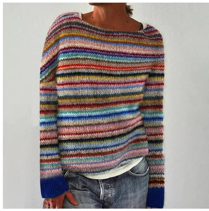 Christina | Jersey de punto vintage con motivo de isla