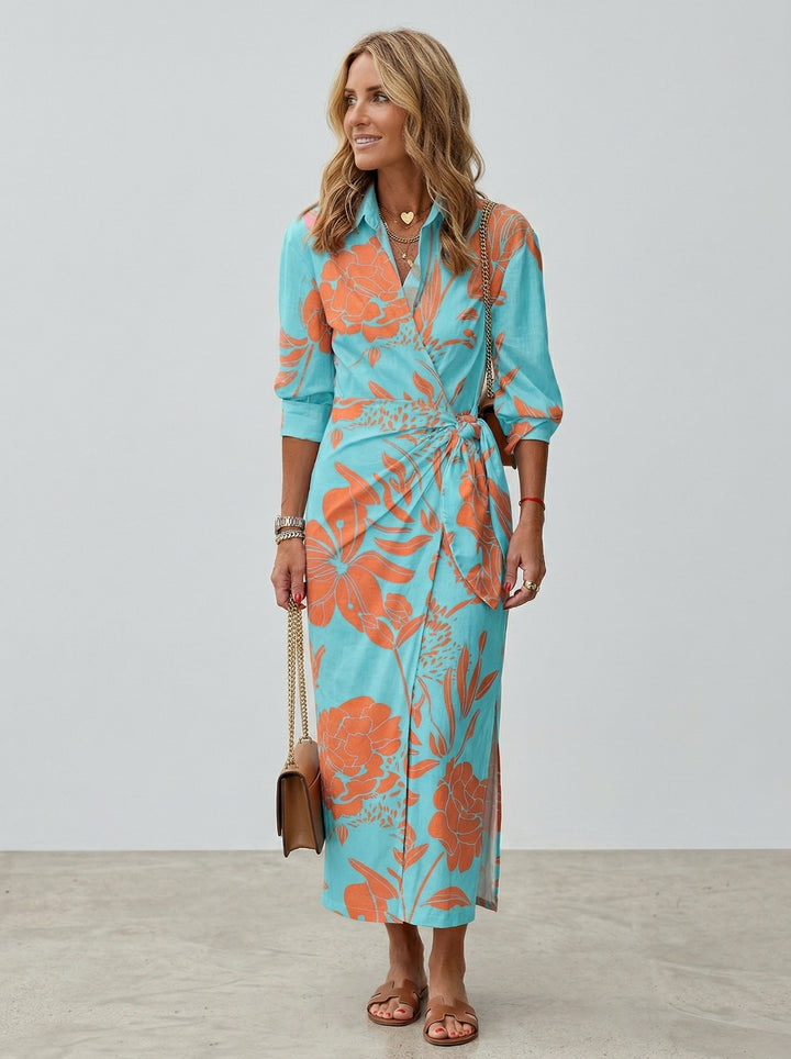 Cecilia™ Vestido Elegante a Rayas