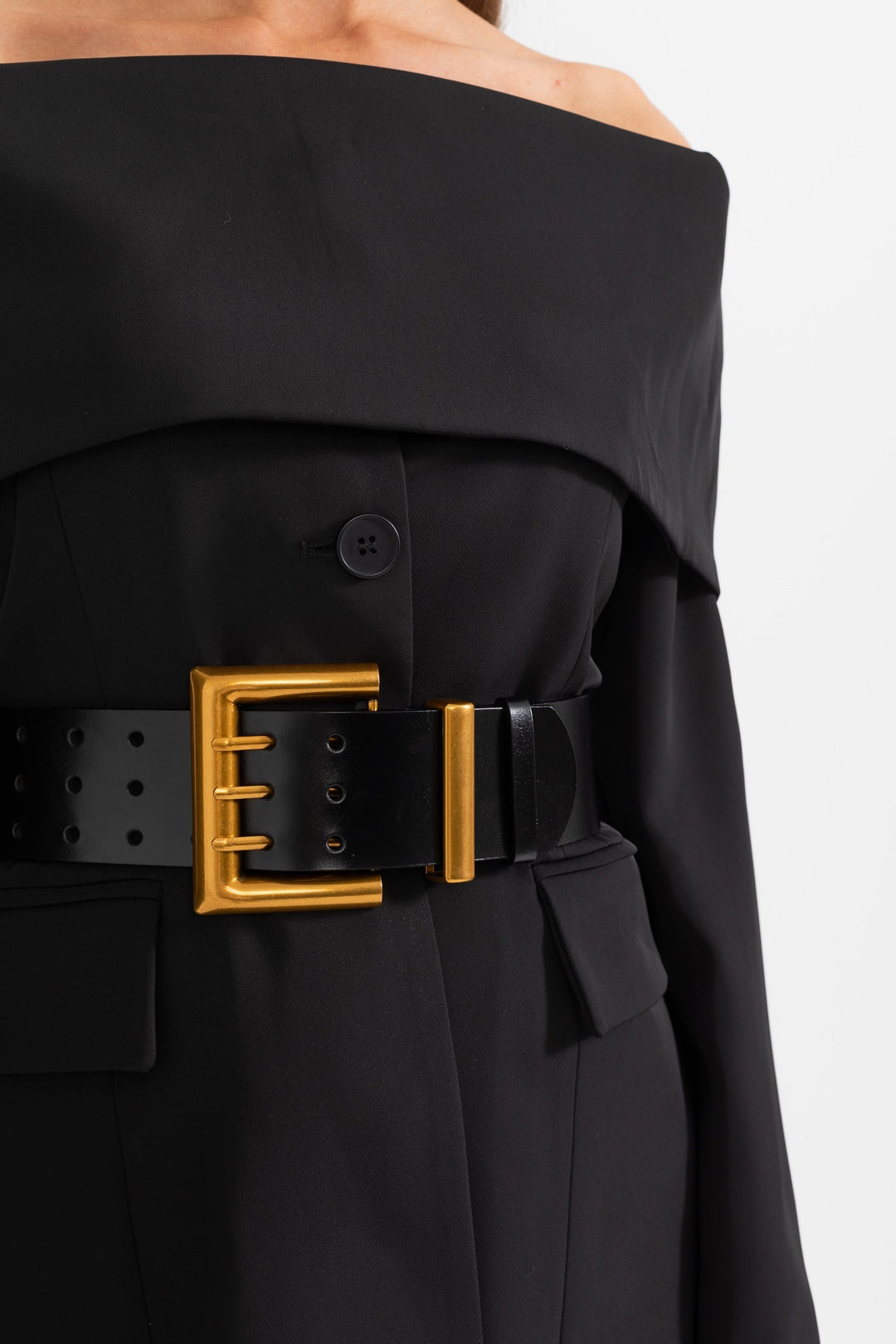 Conjunto Elegante de Chaqueta y Pantalón Negro