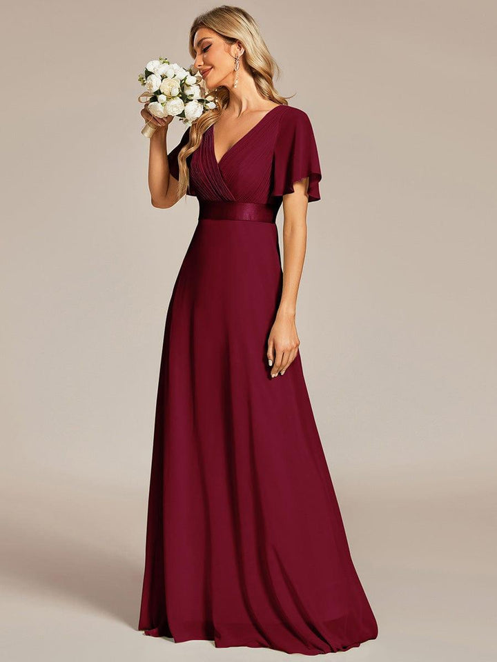 Vestido Maxi de Dama de Honor Monica con Cintura Imperio