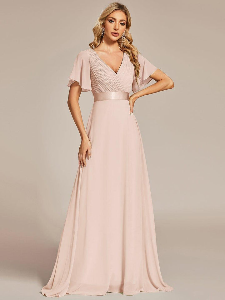 Vestido Maxi de Dama de Honor Monica con Cintura Imperio