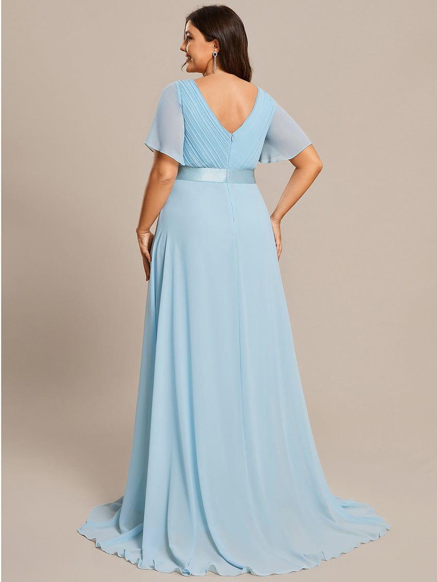 Vestido Maxi de Dama de Honor con Cintura Imperio