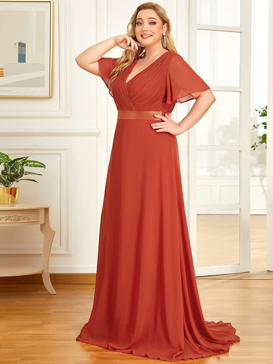 Vestido Maxi de Dama de Honor con Cintura Imperio