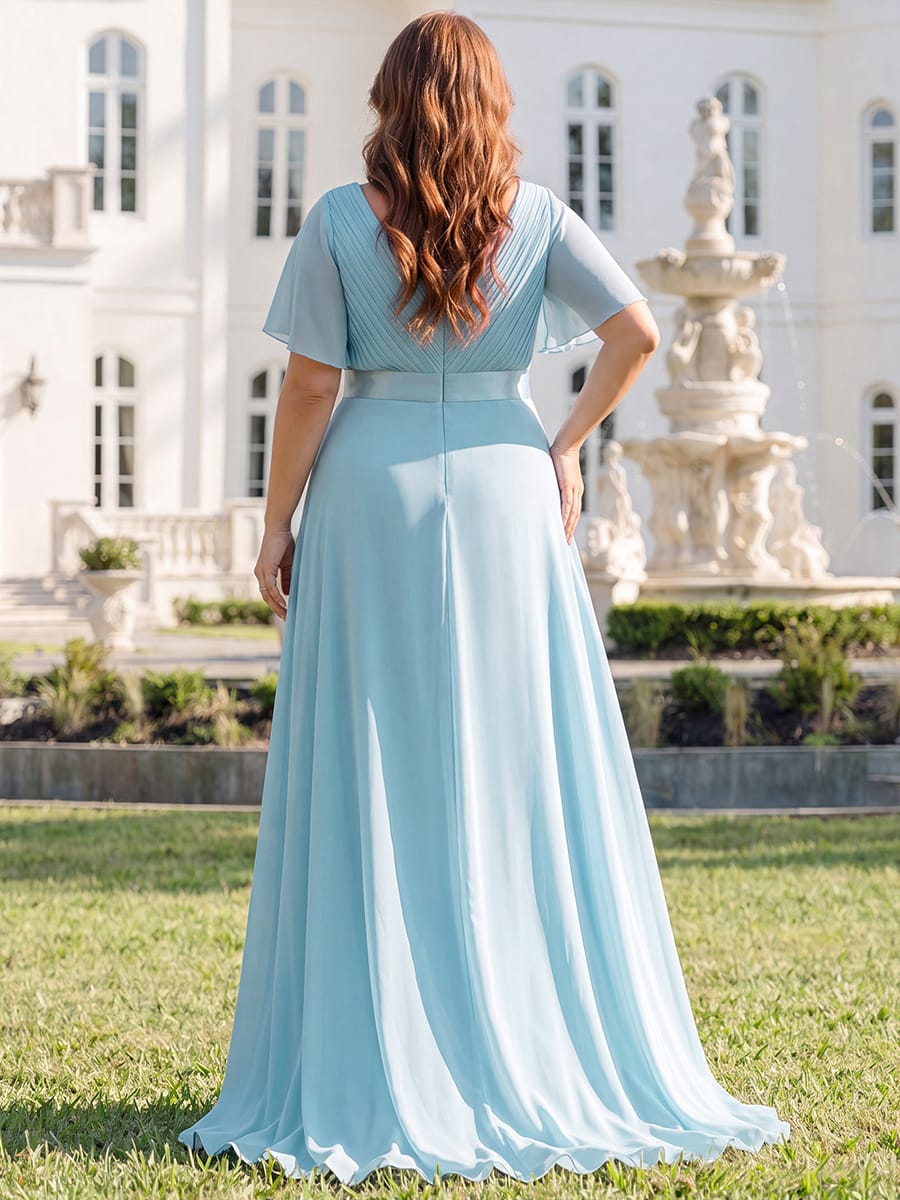 Vestido Maxi de Dama de Honor Monica con Cintura Imperio