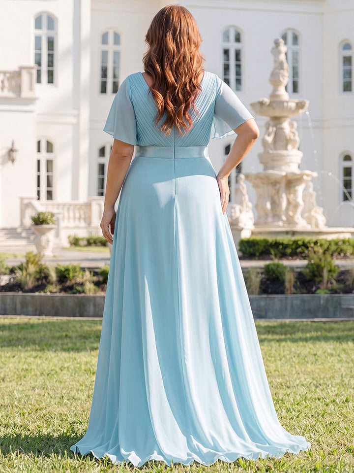 Vestido Maxi de Dama de Honor Monica con Cintura Imperio