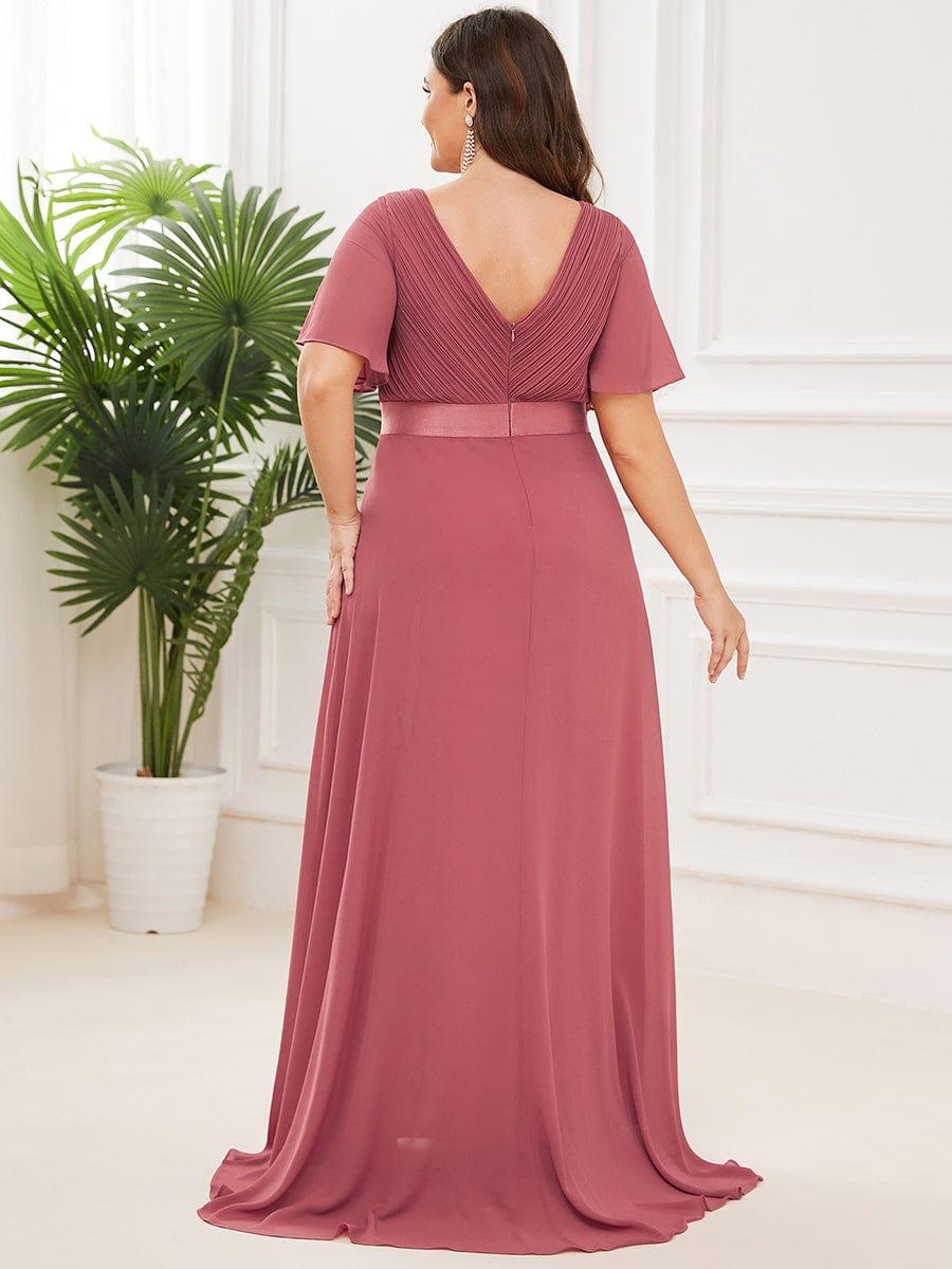 Vestido Maxi de Dama de Honor con Cintura Imperio