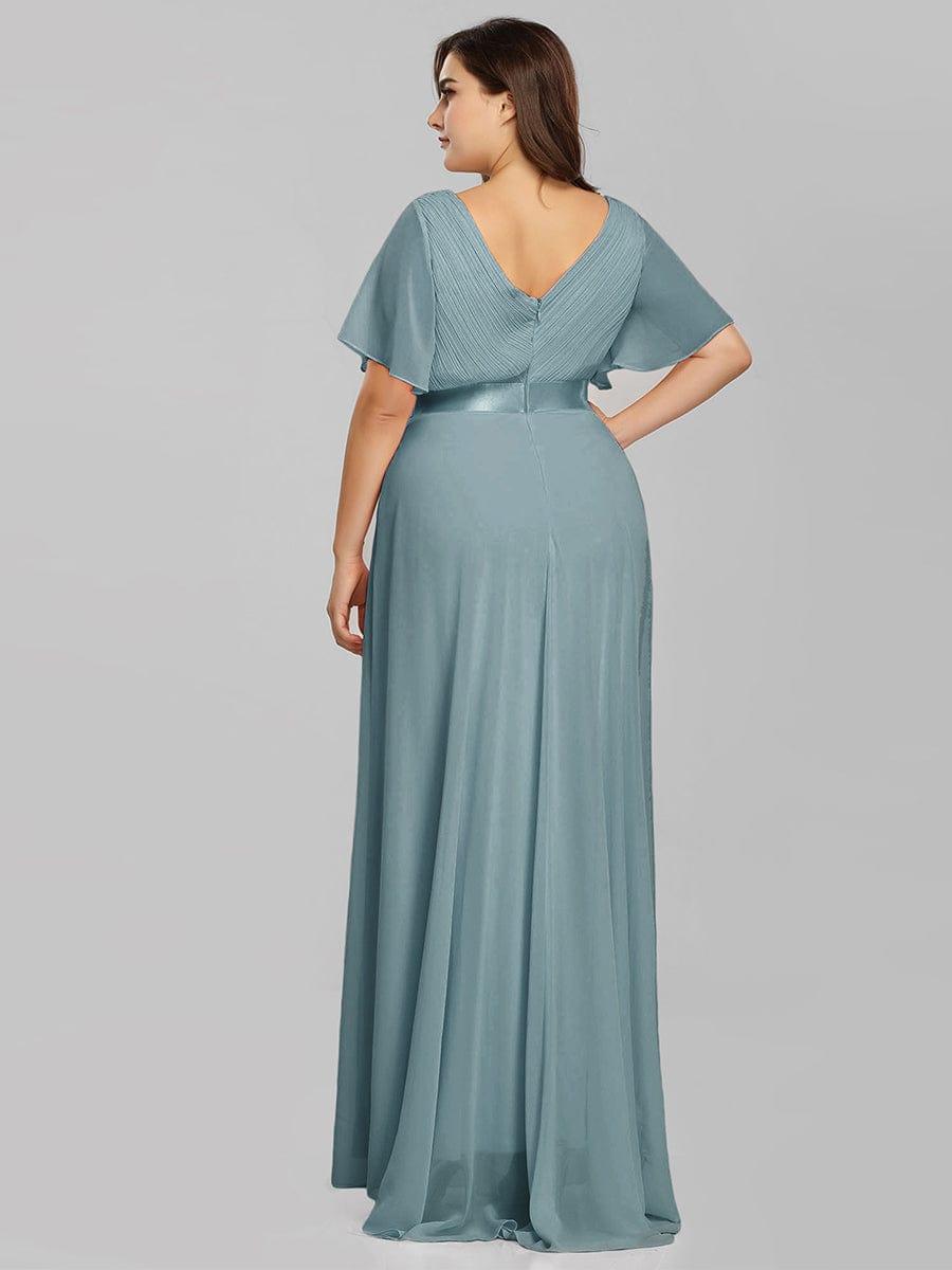 Vestido Maxi de Dama de Honor con Cintura Imperio
