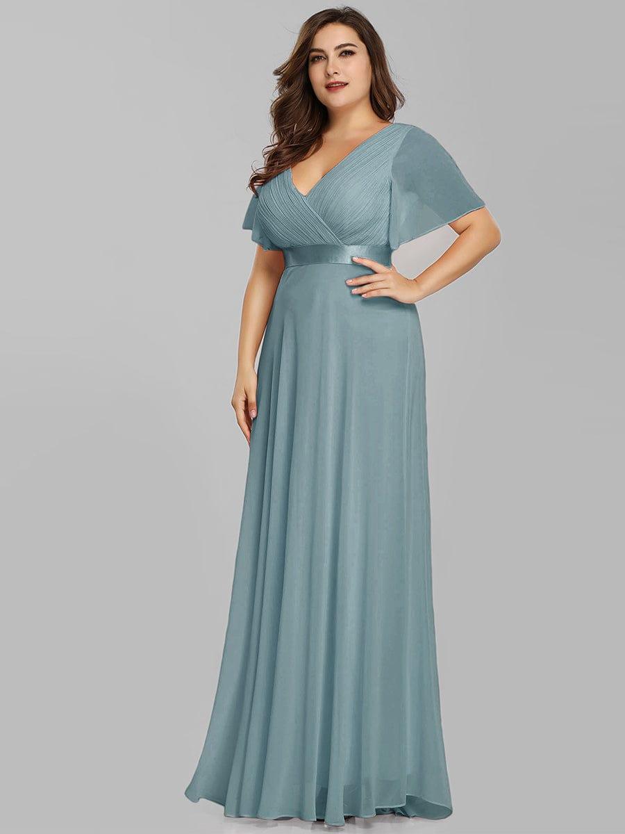Vestido Maxi de Dama de Honor con Cintura Imperio