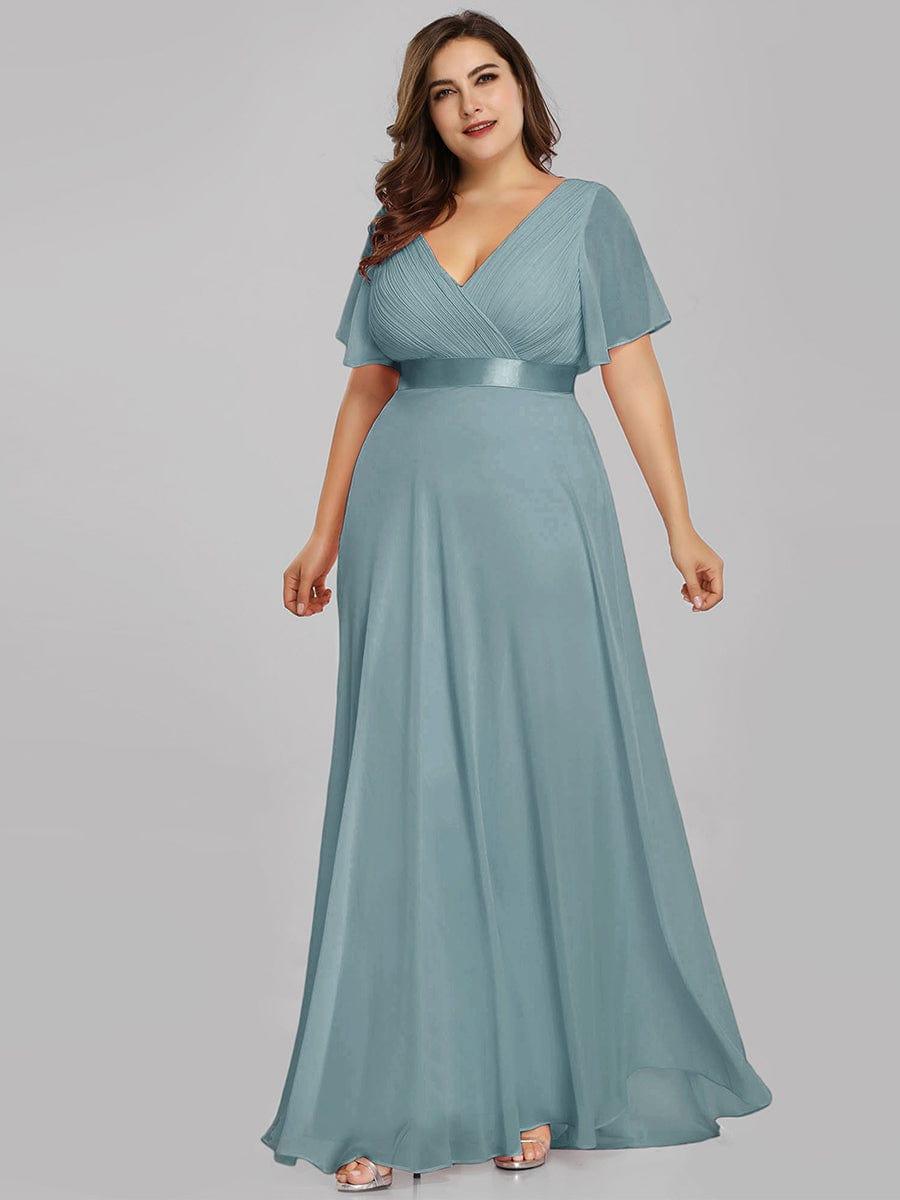 Vestido Maxi de Dama de Honor con Cintura Imperio