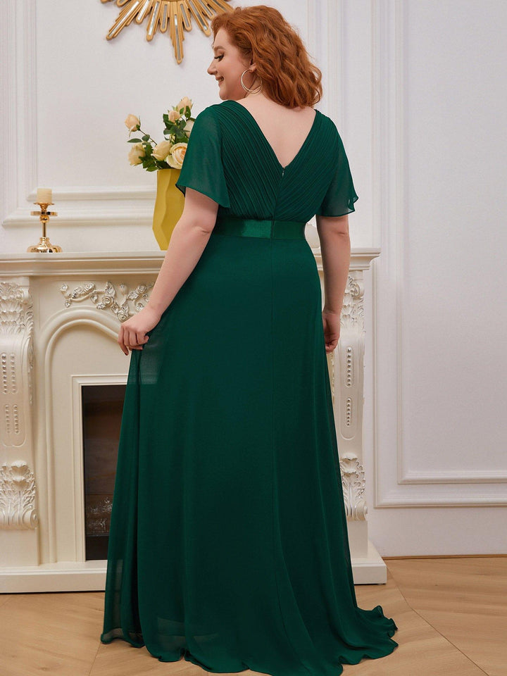 Vestido Maxi de Dama de Honor con Cintura Imperio