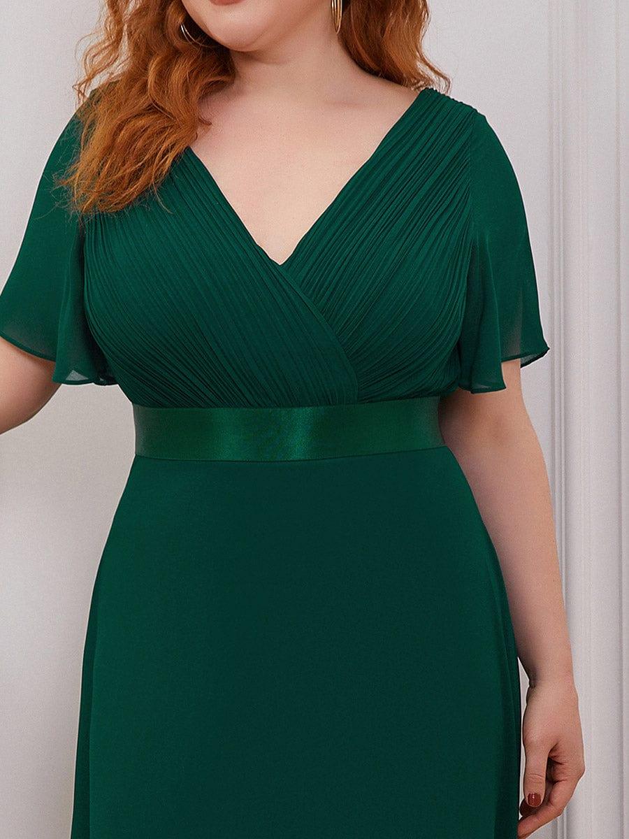 Vestido Maxi de Dama de Honor con Cintura Imperio