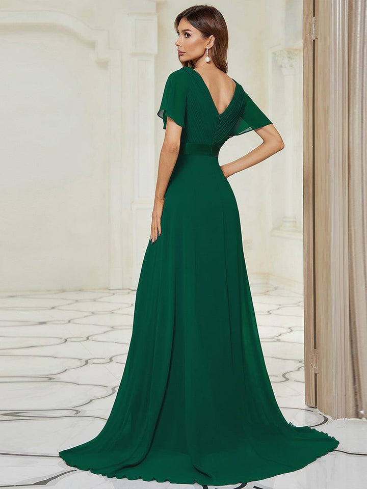 Vestido Maxi de Dama de Honor Monica con Cintura Imperio