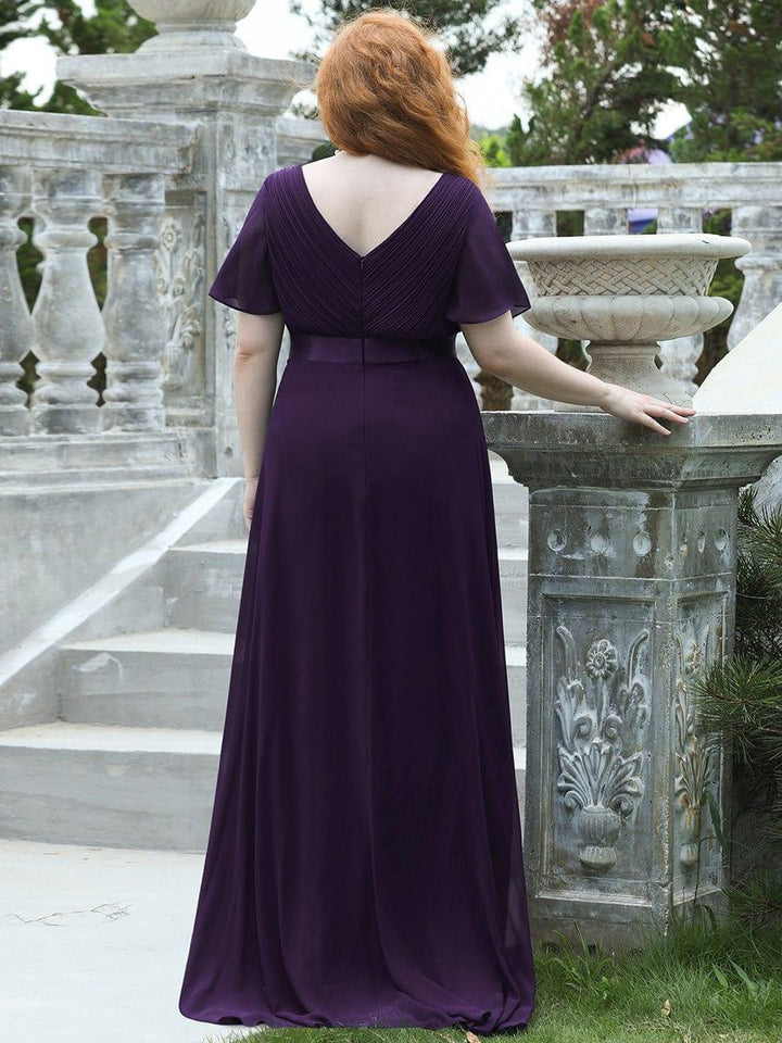 Vestido Maxi de Dama de Honor con Cintura Imperio