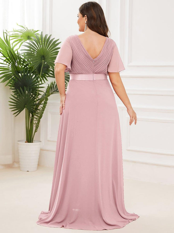 Vestido Maxi de Dama de Honor con Cintura Imperio