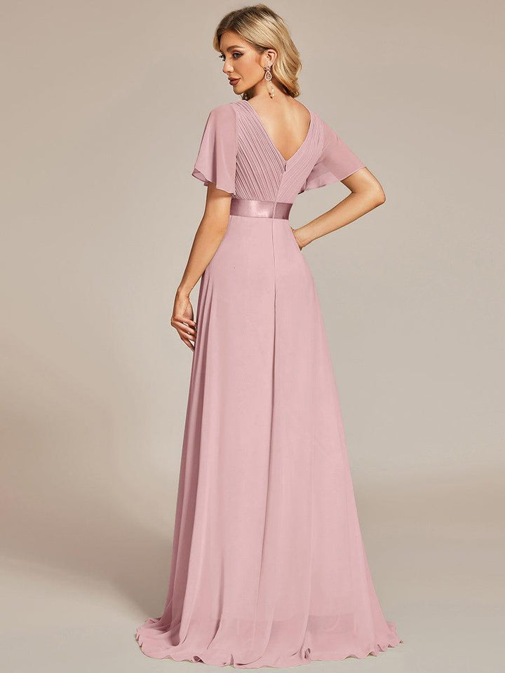 Vestido Maxi de Dama de Honor Monica con Cintura Imperio