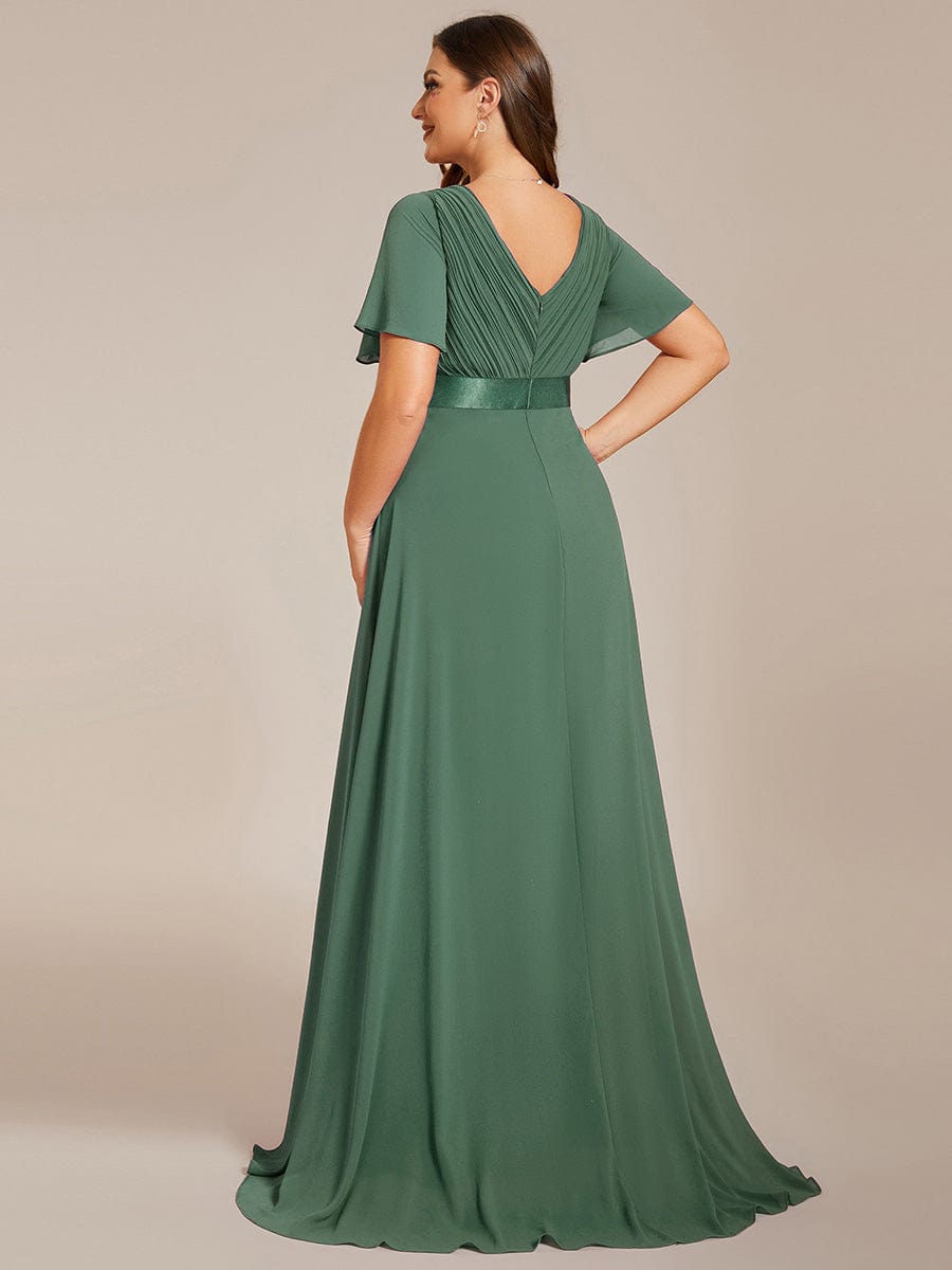 Vestido Maxi de Dama de Honor con Cintura Imperio