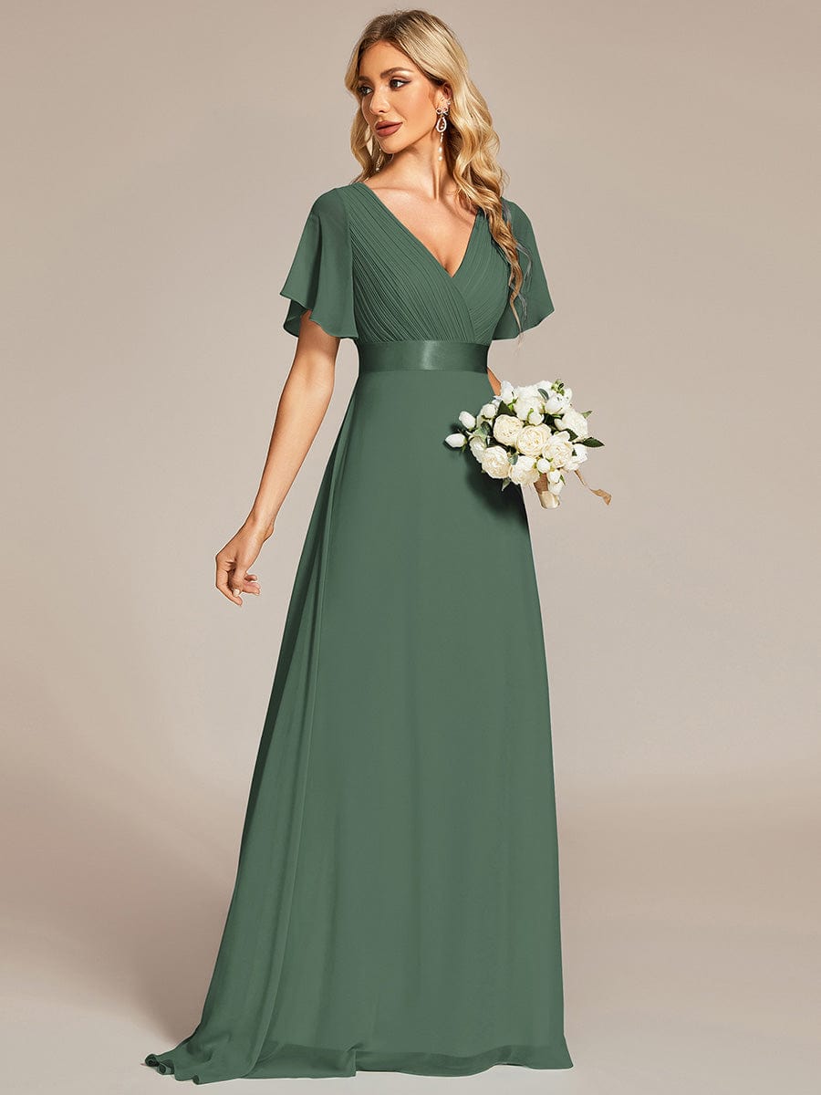 Vestido Maxi de Dama de Honor Monica con Cintura Imperio