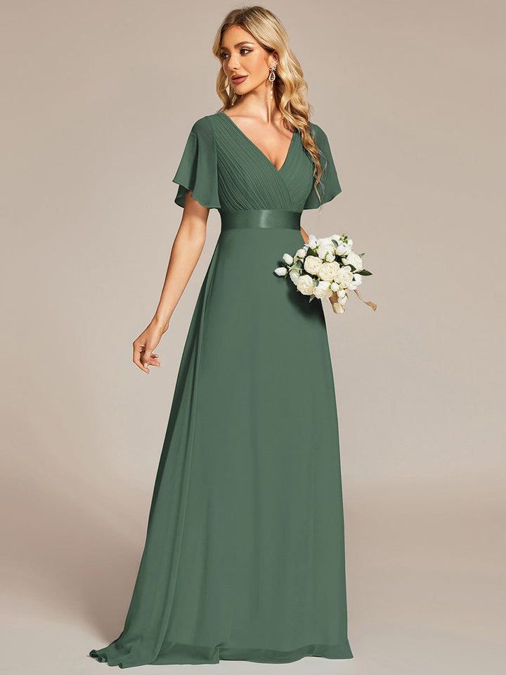 Vestido Maxi de Dama de Honor Monica con Cintura Imperio