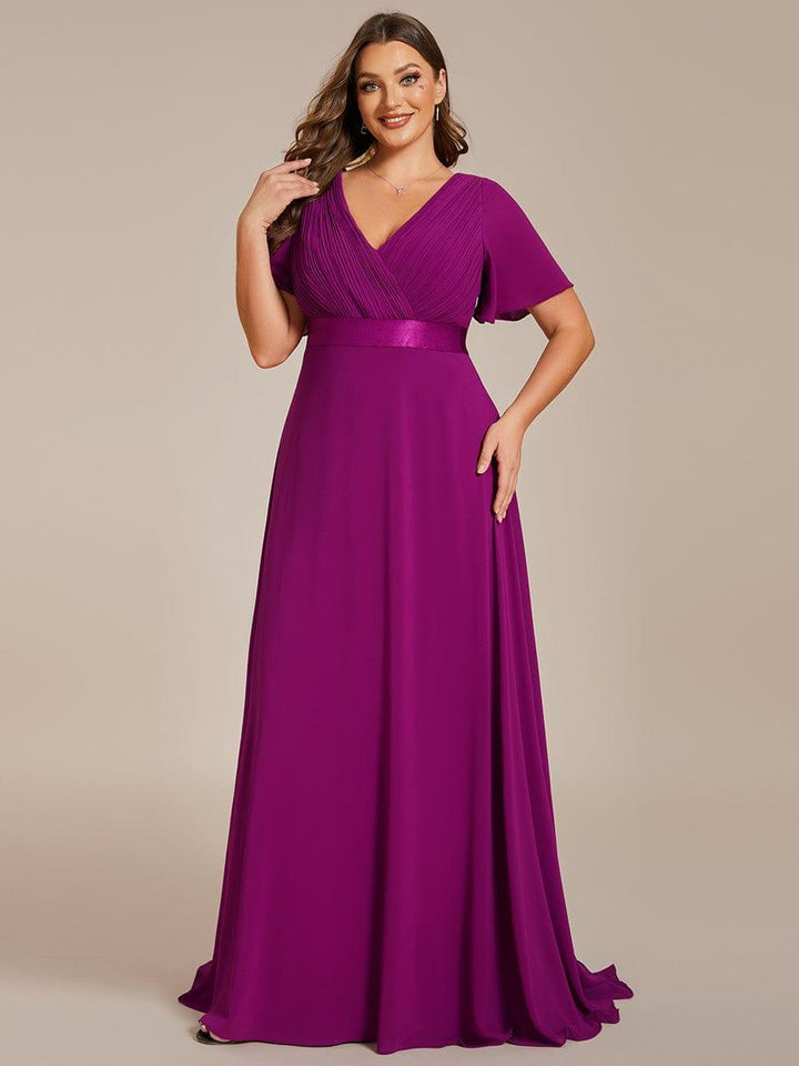Vestido Maxi de Dama de Honor con Cintura Imperio