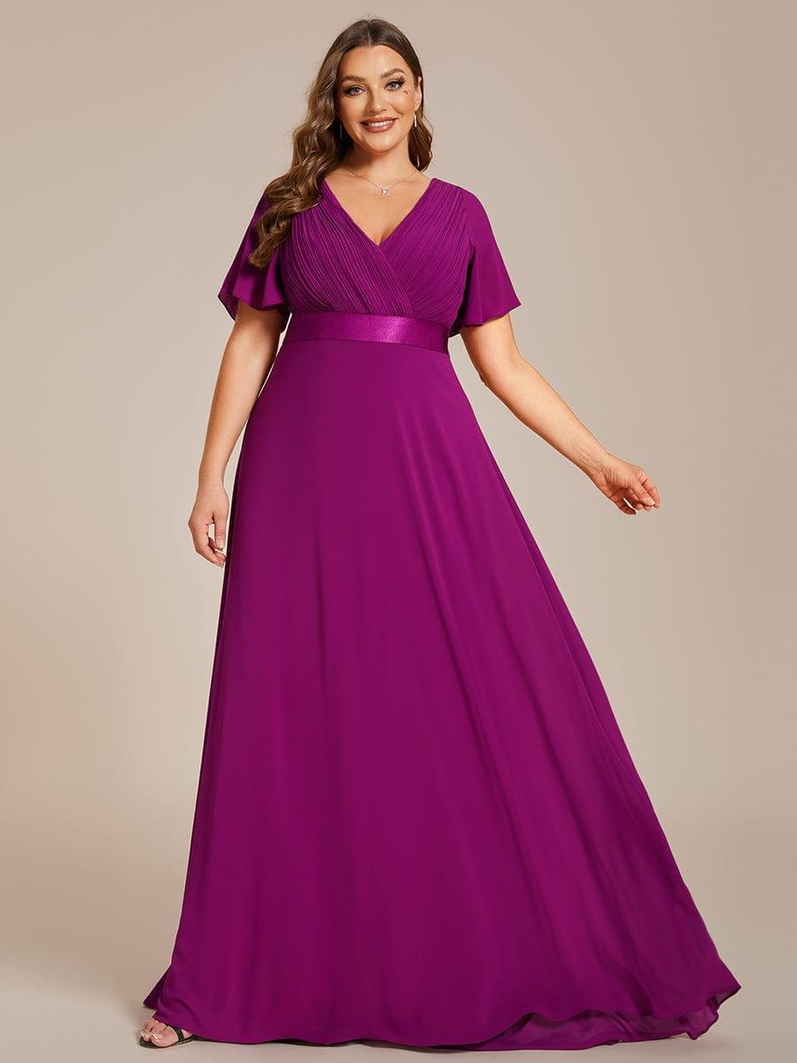 Vestido Maxi de Dama de Honor con Cintura Imperio