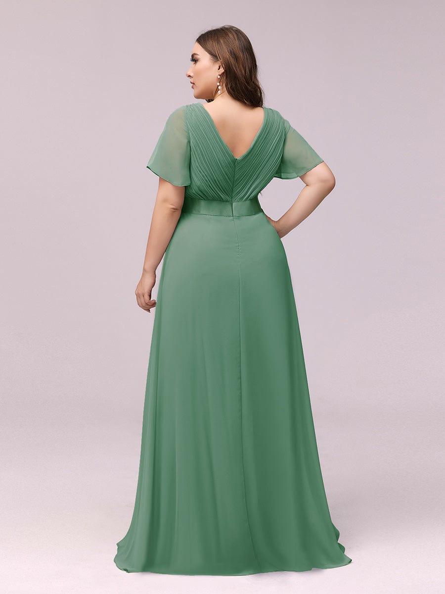 Vestido Maxi de Dama de Honor con Cintura Imperio