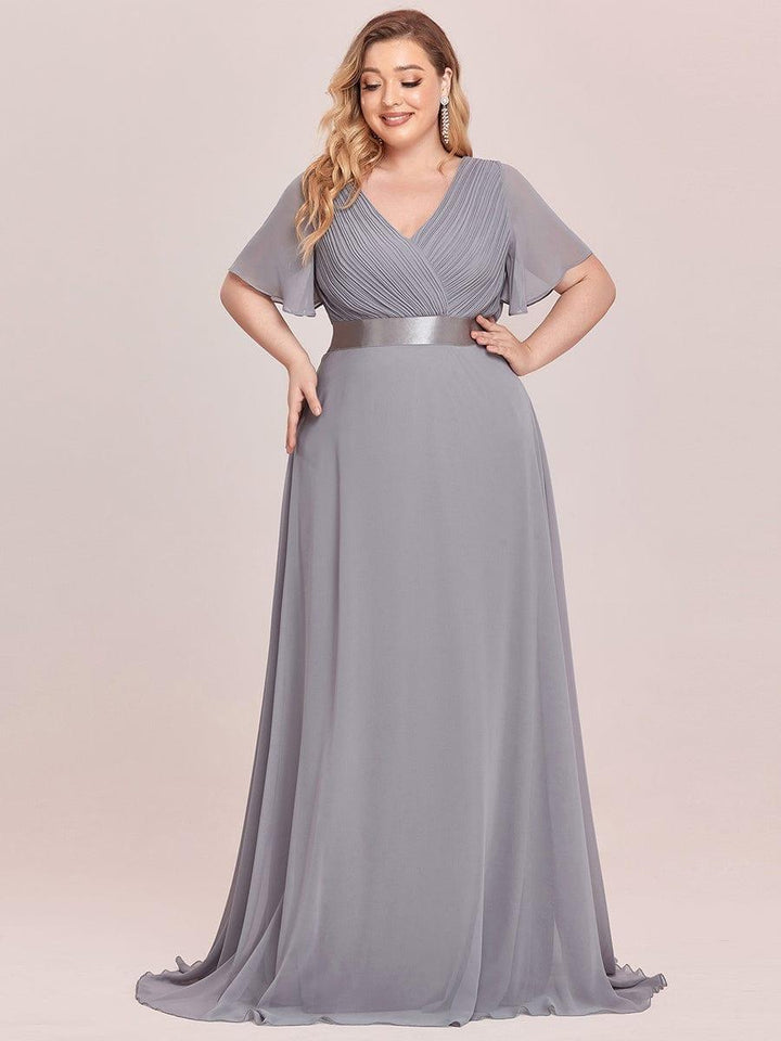 Vestido Maxi de Dama de Honor con Cintura Imperio