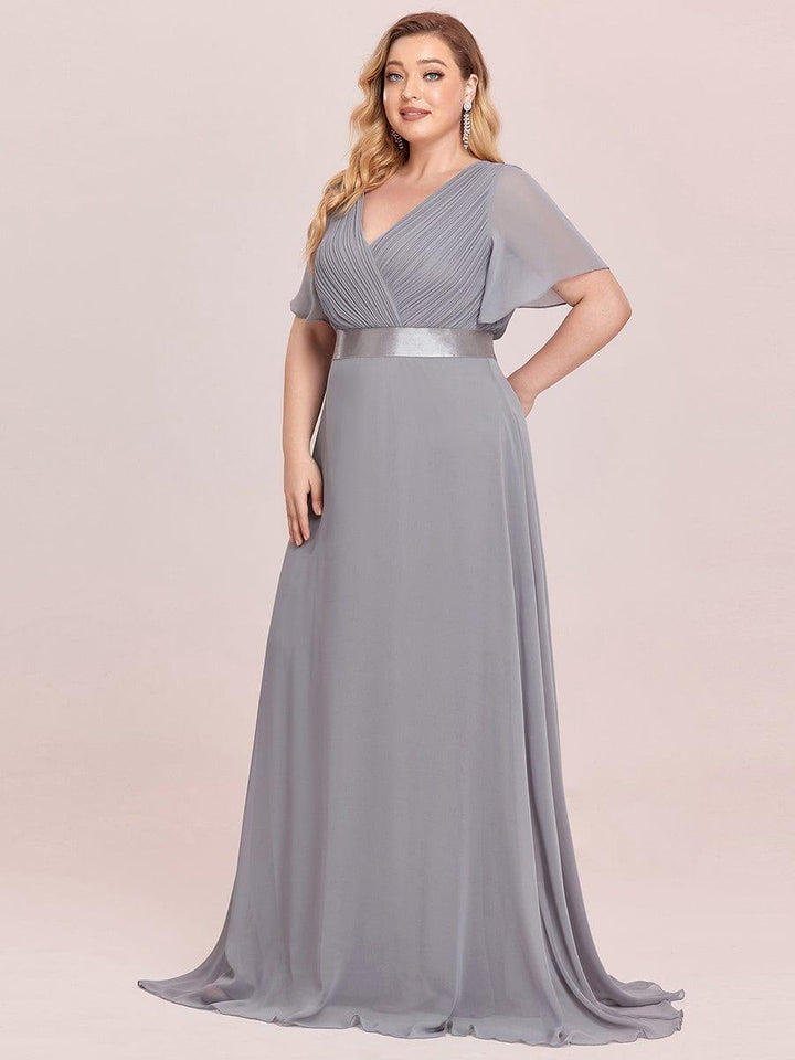 Vestido Maxi de Dama de Honor con Cintura Imperio
