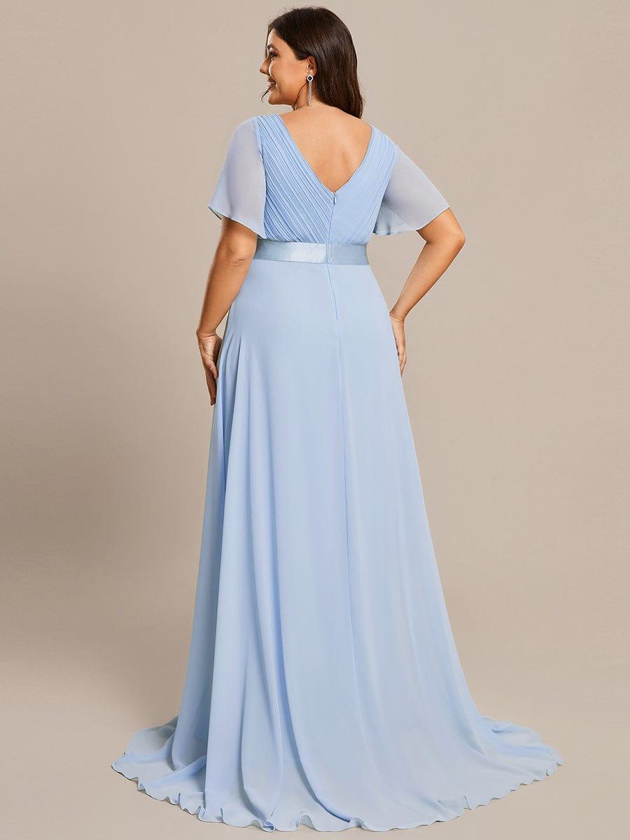 Vestido Maxi de Dama de Honor con Cintura Imperio