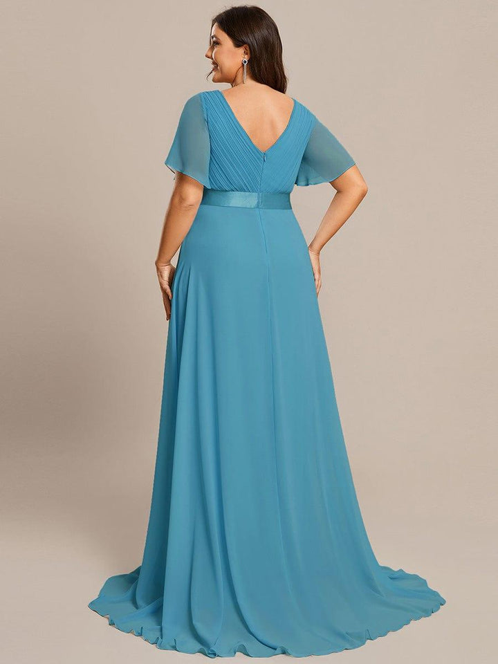 Vestido Maxi de Dama de Honor con Cintura Imperio
