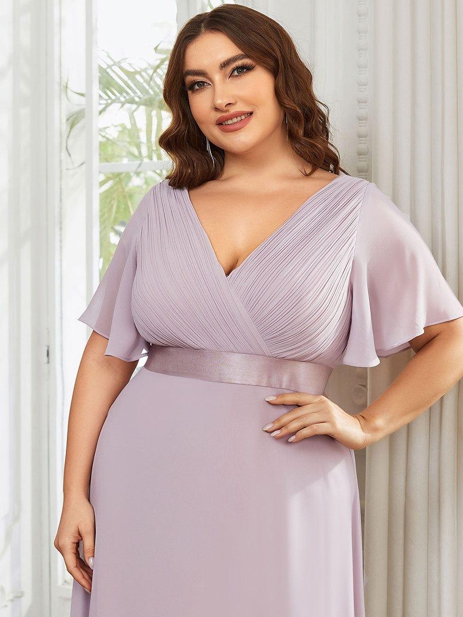 Vestido Maxi de Dama de Honor con Cintura Imperio