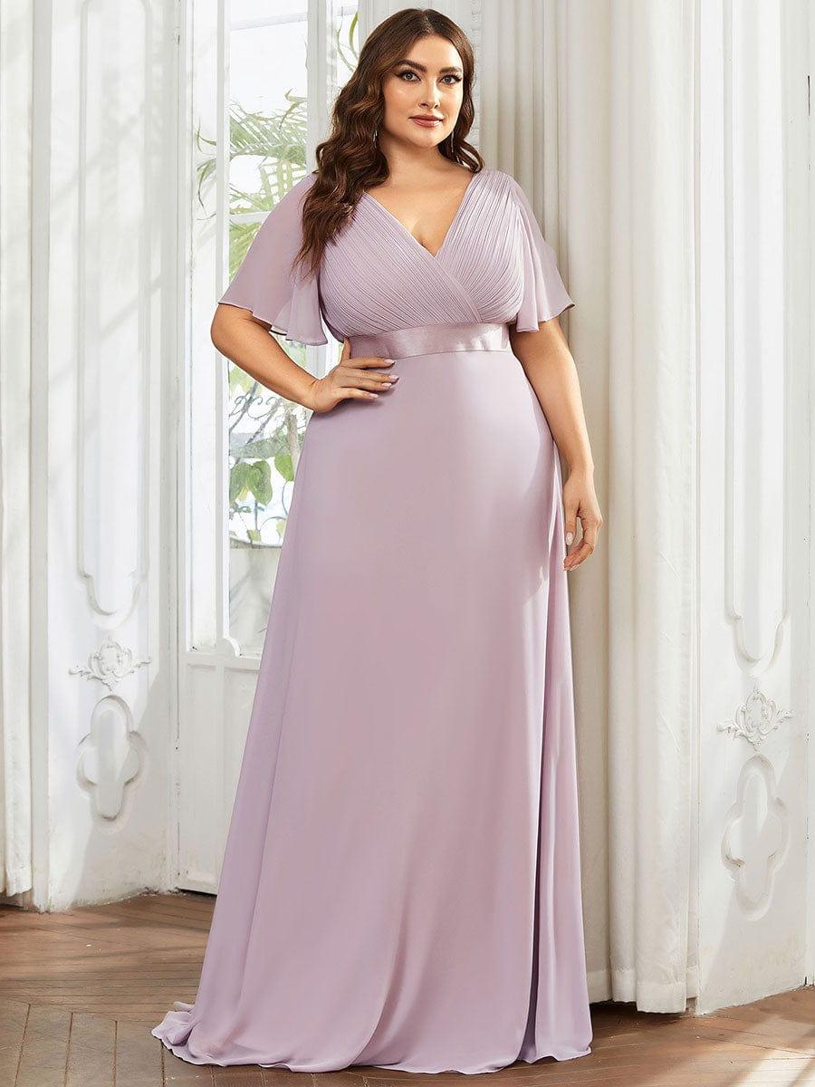Vestido Maxi de Dama de Honor con Cintura Imperio