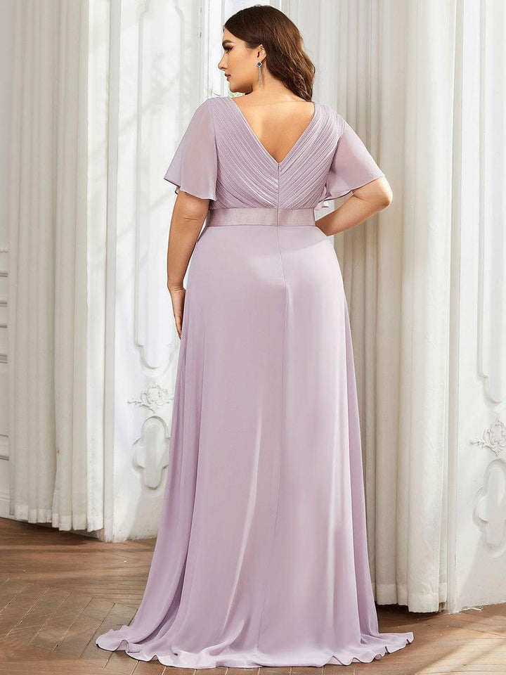 Vestido Maxi de Dama de Honor con Cintura Imperio