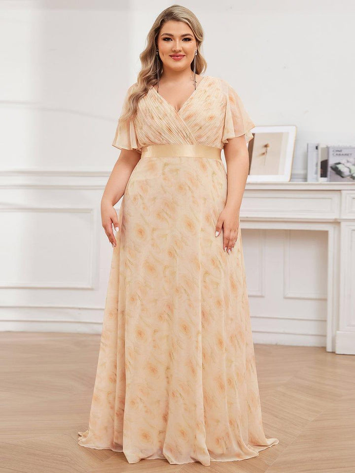 Vestido Maxi de Dama de Honor con Cintura Imperio