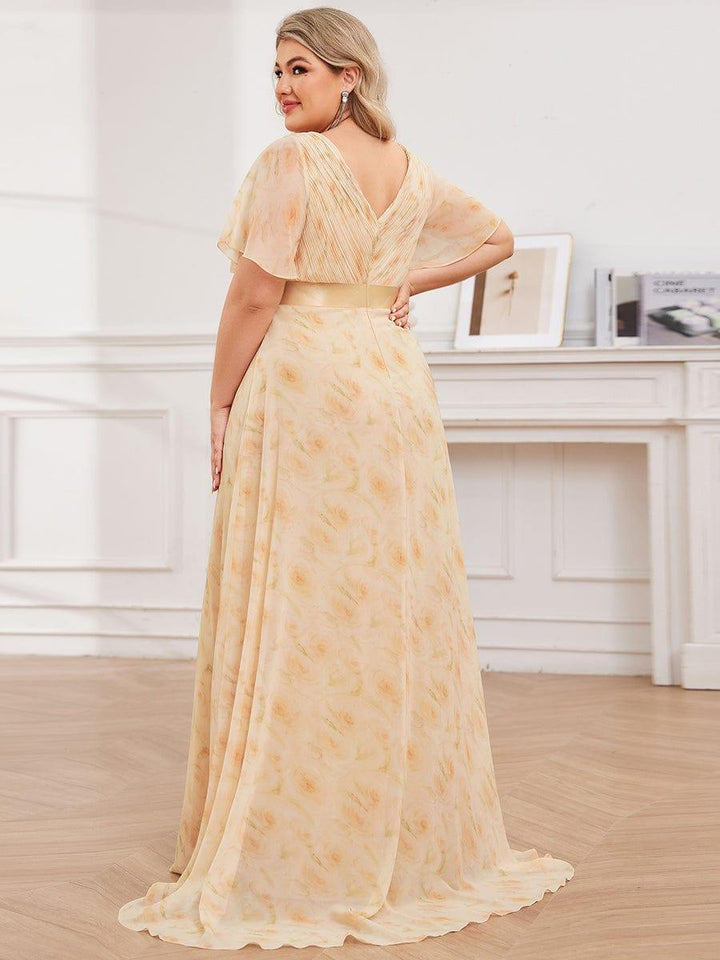 Vestido Maxi de Dama de Honor con Cintura Imperio