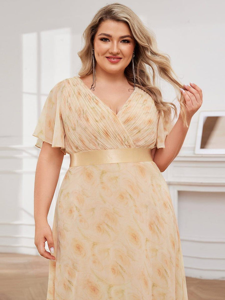 Vestido Maxi de Dama de Honor con Cintura Imperio