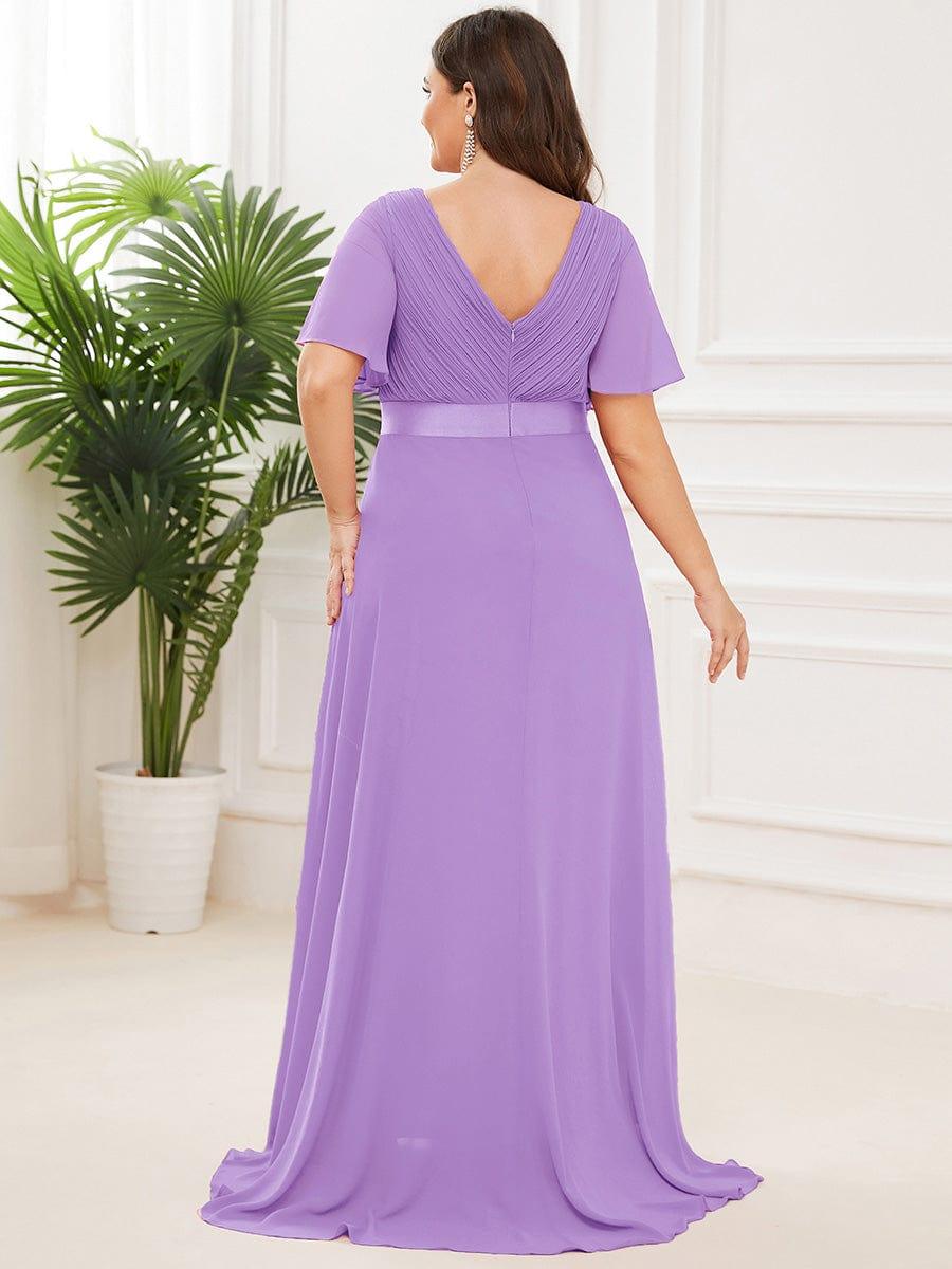 Vestido Maxi de Dama de Honor con Cintura Imperio