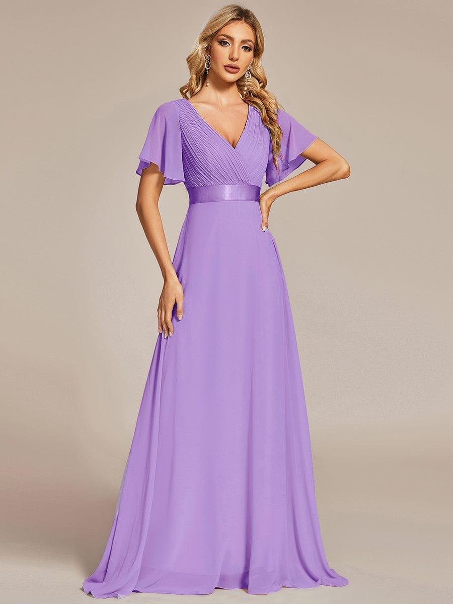 Vestido Maxi de Dama de Honor Monica con Cintura Imperio