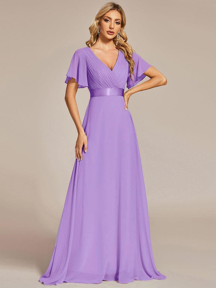 Vestido Maxi de Dama de Honor Monica con Cintura Imperio