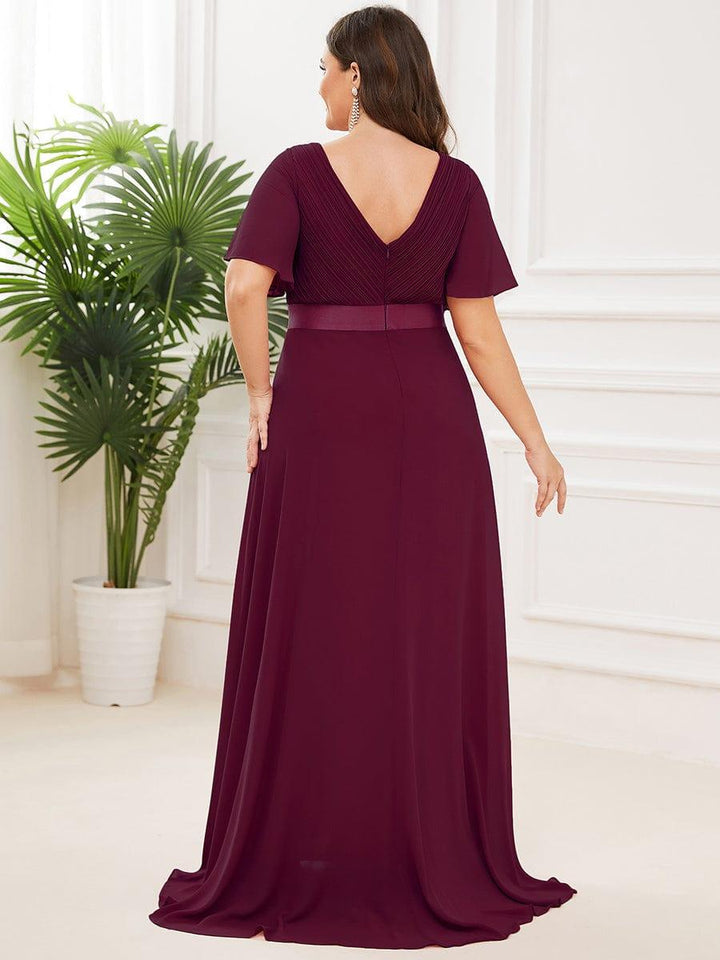 Vestido Maxi de Dama de Honor con Cintura Imperio