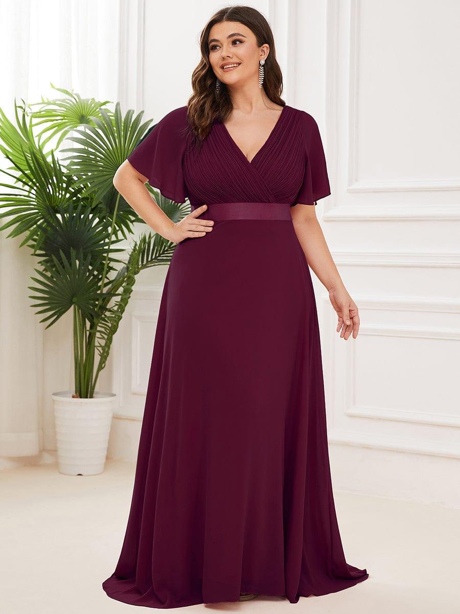 Vestido Maxi de Dama de Honor con Cintura Imperio