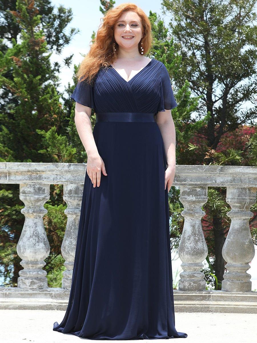 Vestido Maxi de Dama de Honor con Cintura Imperio