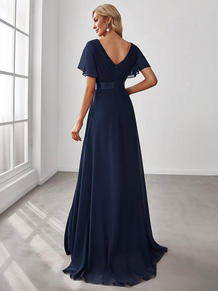 Vestido Maxi de Dama de Honor Monica con Cintura Imperio